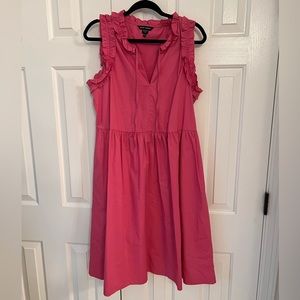 Bright Pink Maggy London Pink Ruffle Dress